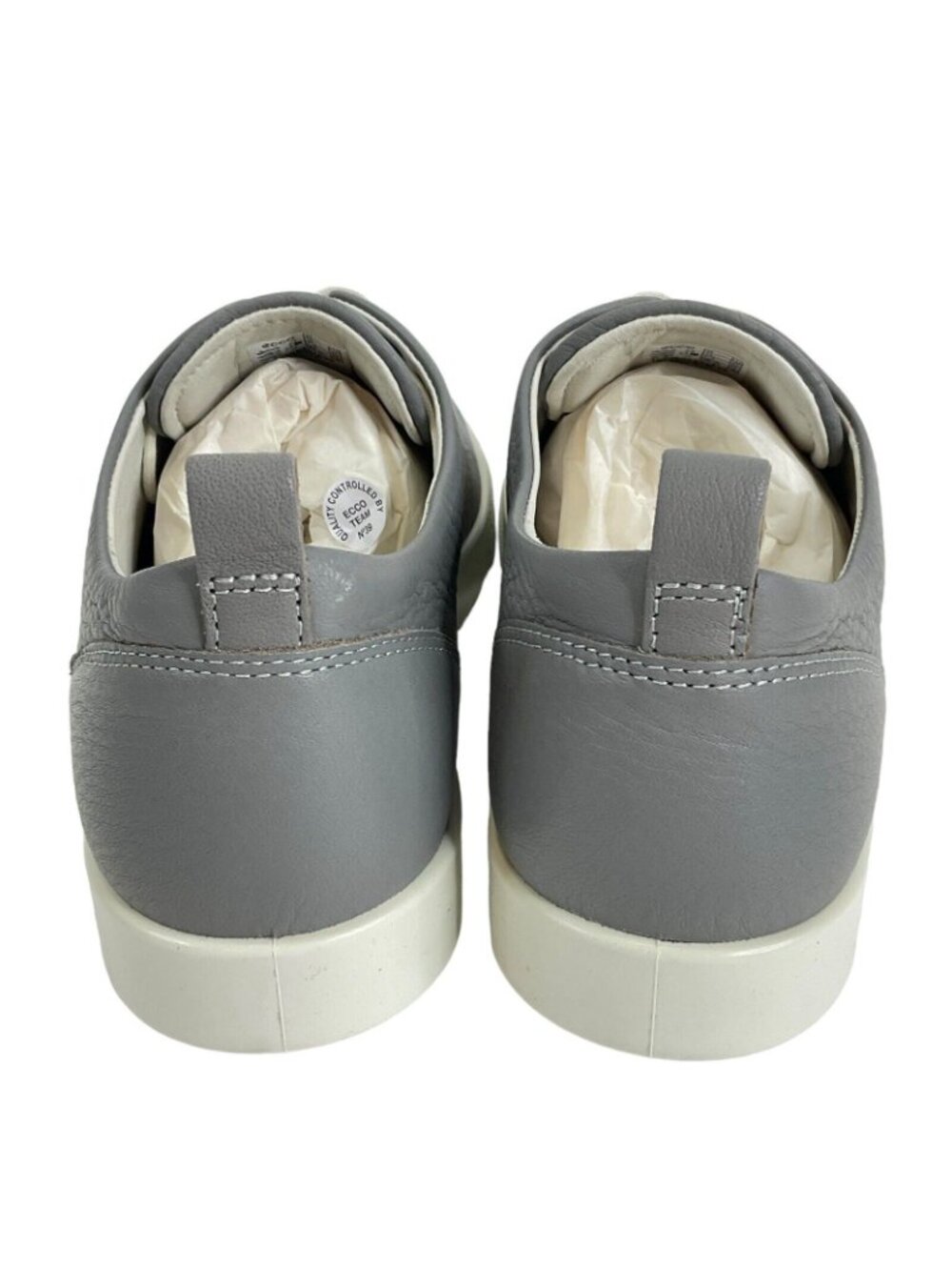 Ecco Shoes Women's Sz 41 US 10-10.5 Gillian Gray Leather Sneaker Point $180 Nib - Picture 4 of 11